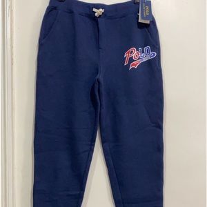 Boys Navy Blue Polo Ralph Lauren Sweat Pants